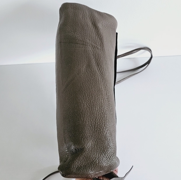 Christopher Kon Brown Leather Studded Double Strap Crossbody/Clutch Bag - Picture 10 of 15